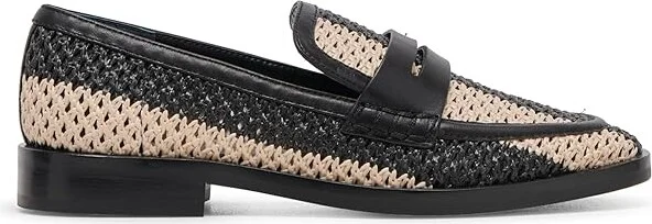 Dolce Vita Halley Women's Flat Shoes Black Raffia : 8 M, Leather - Image 4