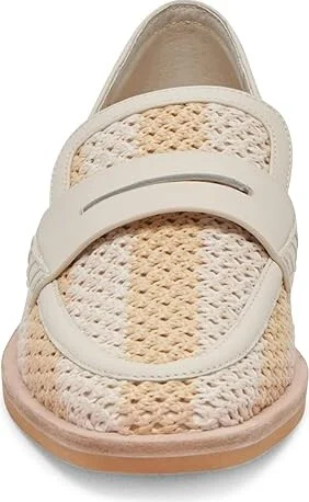 Dolce Vita Halley Women's Flat Shoes Ivory Raffia : 9 M, Leather - Image 3