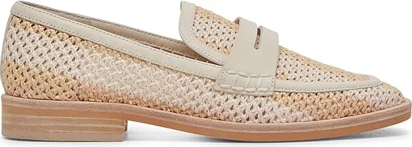 Dolce Vita Halley Women's Flat Shoes Ivory Raffia : 9 M, Leather - Image 4