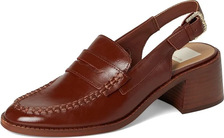 Dolce Vita Hardi High Women's Flat Shoes Brown Crinkle Patent : 8 M, Rubber - Image 5