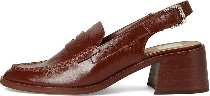 Dolce Vita Hardi High Women's Flat Shoes Brown Crinkle Patent : 8 M, Rubber - Image 6
