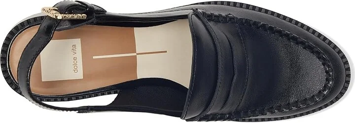 Dolce Vita Hardi High Women's Flat Shoes Midnight Crinkle Patent : 7.5 M, Rubber - Image 2