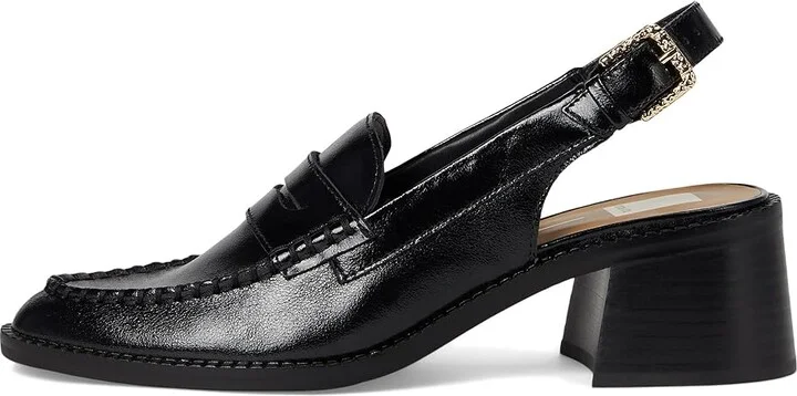 Dolce Vita Hardi High Women's Flat Shoes Midnight Crinkle Patent : 7.5 M, Rubber - Image 6
