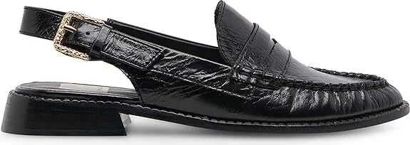 Dolce Vita Hardi Women's Flat Shoes Midnight Crinkle Patent : 6 M, Leather/Rubber - Image 6