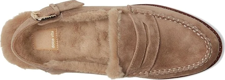 Dolce Vita Hardi Women's Flat Shoes Mushroom Suede : 6 M, Leather/Rubber - Image 2