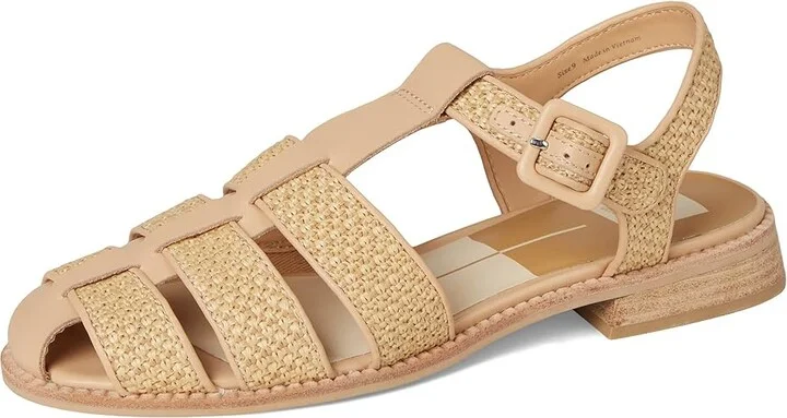 Dolce Vita Holis Women's Wedge Shoes Light Natural : 8.5 M, Leather - Image 5