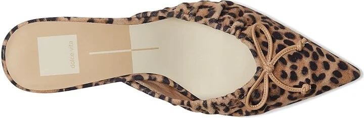 Dolce Vita Kairi Mid High Women's Heels Dark Leopard Suede : 8.5 M, Leather/Rubber - Image 2