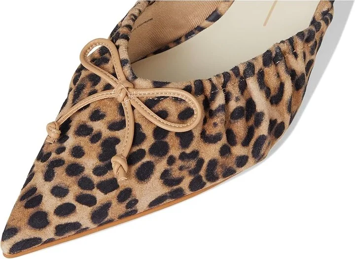 Dolce Vita Kairi Mid High Women's Heels Dark Leopard Suede : 8.5 M, Leather/Rubber - Image 7