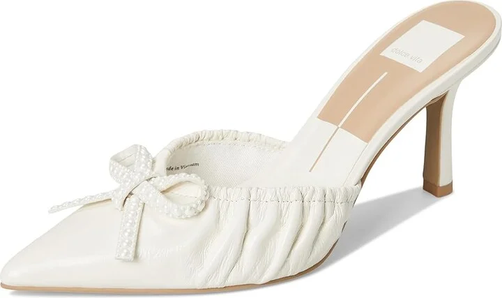 Dolce Vita Kairi Pearl Women's Flat Shoes White Crinkle Patent : 9.5 M - Image 5
