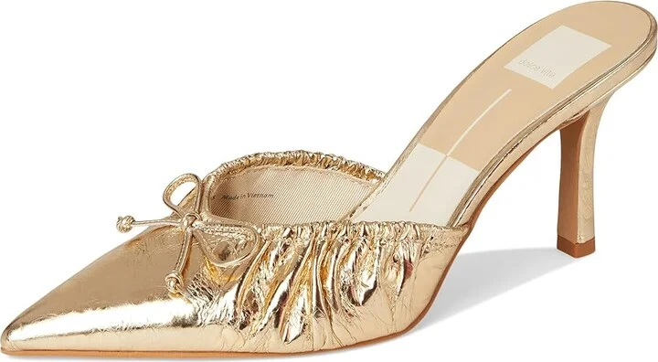 Dolce Vita Kairi Women's Sandals Gold Distressed Leather : 8.5 M - Image 5