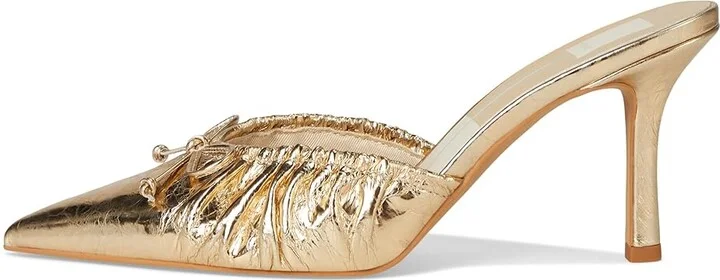 Dolce Vita Kairi Women's Sandals Gold Distressed Leather : 8.5 M - Image 6