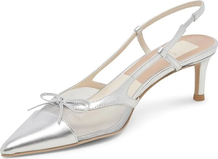 Dolce Vita Kandi High Women's Heels Silver Mesh : 10 M, Leather/Rubber - Image 5