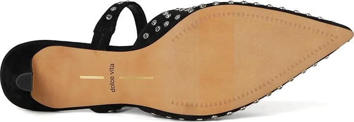 Dolce Vita Kanika Mid Crystal Stud High Women's Heels Black Crystal : 10 M, Rubber - Image 3