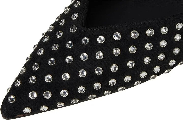 Dolce Vita Kanika Mid Crystal Stud High Women's Heels Black Crystal : 10 M, Rubber - Image 7