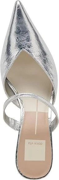 Dolce Vita Kanika Mid Women's Shoes Silver Distressed Leather : 9.5 M, Synthetic - Image 2