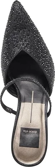 Dolce Vita Kanika Women's Shoes Black Metallic Fabric : 7.5 M, Synthetic - Image 2