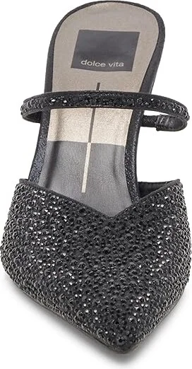 Dolce Vita Kanika Women's Shoes Black Metallic Fabric : 7.5 M, Synthetic - Image 5