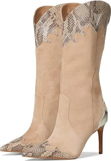 Dolce Vita Kasedy Women's Boots Taupe Suede : 8 M, Rubber/Suede