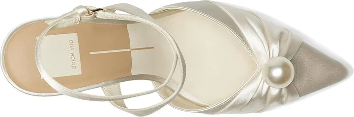 Dolce Vita Kaysey High Women's Heels Vanilla Satin : 7.5 M - Image 2