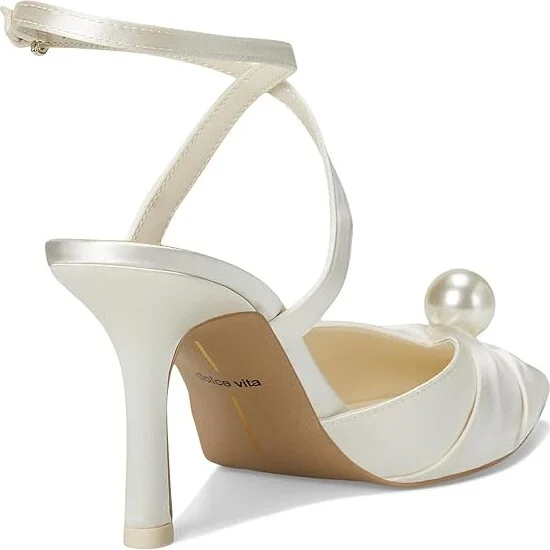 Dolce Vita Kaysey High Women's Heels Vanilla Satin : 7.5 M - Image 4