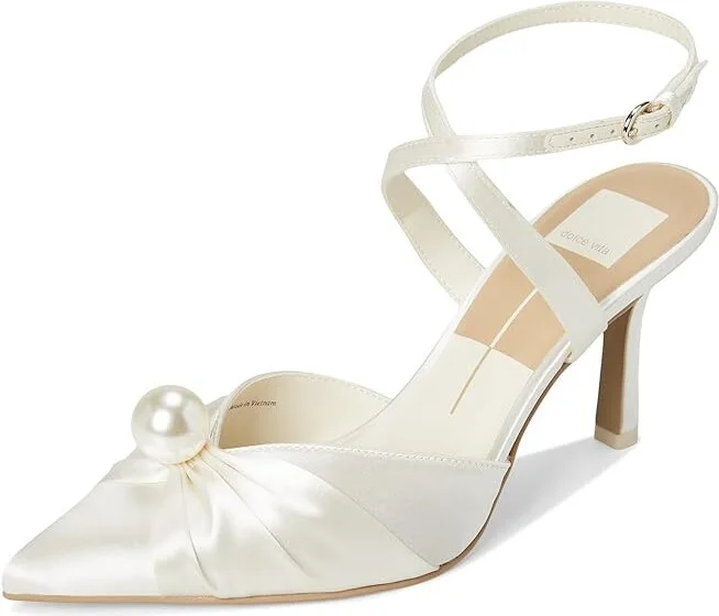 Dolce Vita Kaysey High Women's Heels Vanilla Satin : 7.5 M - Image 5