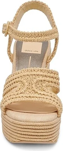 Dolce Vita Lacye Women's Sandals Natural Woven : 9.5 M, Synthetic - Image 4