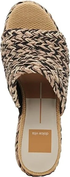 Dolce Vita Lady Women's Sandals Black Woven : 7 M, Rubber - Image 2