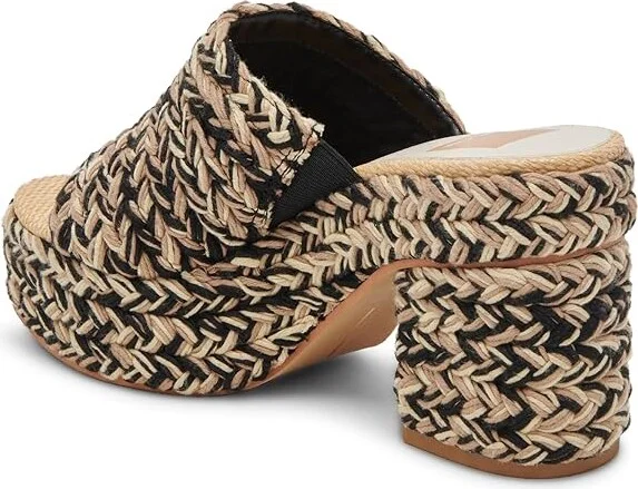 Dolce Vita Lady Women's Sandals Black Woven : 7 M, Rubber - Image 4