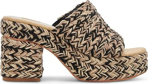 Dolce Vita Lady Women's Sandals Black Woven : 7 M, Rubber - Image 6