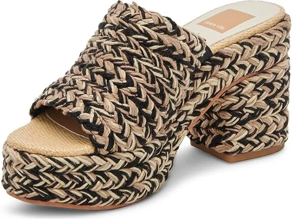 Dolce Vita Lady Women's Sandals Black Woven : 7 M, Rubber