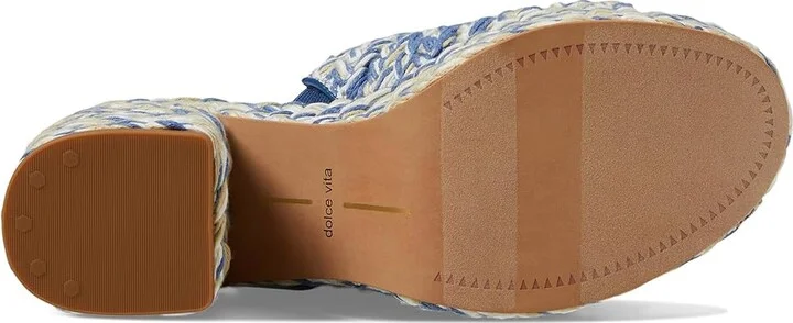 Dolce Vita Lady Women's Sandals Blue Woven : 9 M, Rubber - Image 3