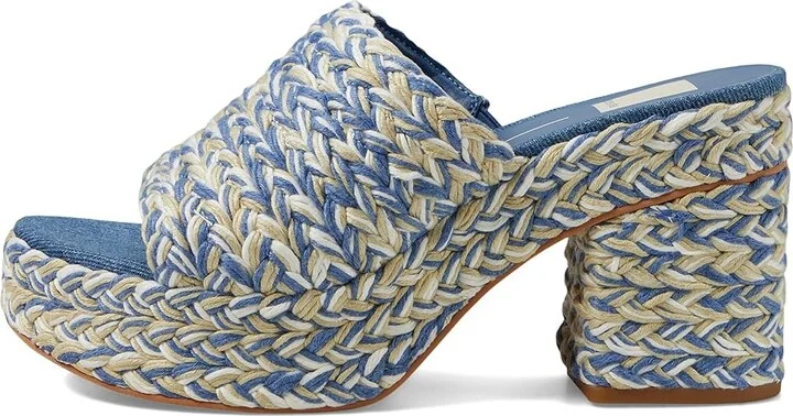 Dolce Vita Lady Women's Sandals Blue Woven : 9 M, Rubber - Image 5