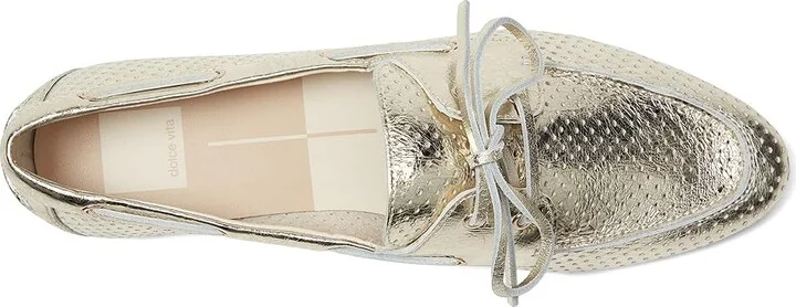 Dolce Vita Lakin Women's Shoes Platinum Perforated Leather : 7 M - Image 2