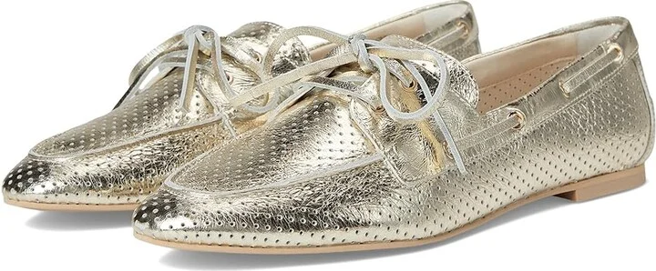 Dolce Vita Lakin Women's Shoes Platinum Perforated Leather : 7 M