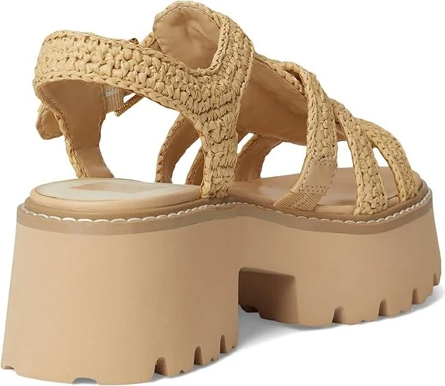 Dolce Vita Latice Women's Sandals Light Natural Knit : 9 M, Rubber - Image 4