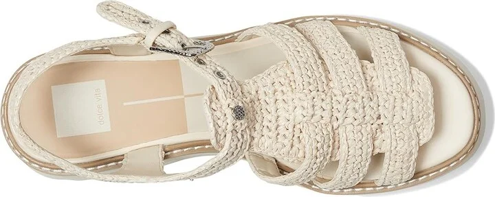 Dolce Vita Latice Women's Sandals Oatmeal Knit : 7.5 M, Rubber - Image 2