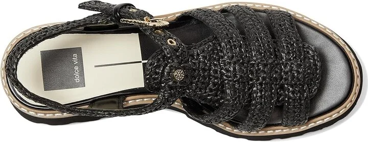 Dolce Vita Latice Women's Sandals Onyx Knit : 7.5 M, Rubber - Image 2