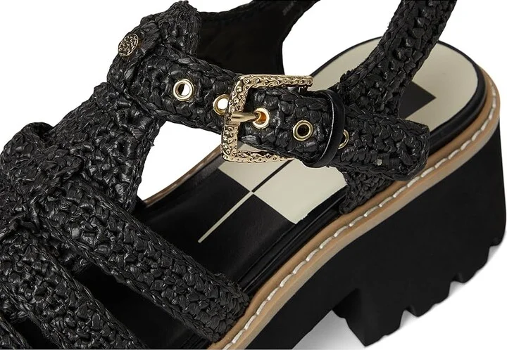 Dolce Vita Latice Women's Sandals Onyx Knit : 7.5 M, Rubber - Image 7