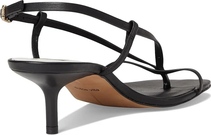 Dolce Vita Laury Women's Sandals Black Leather : 6.5 M, Rubber - Image 4