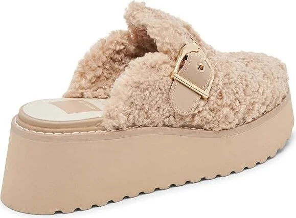 Dolce Vita Lelani Women's Flat Shoes Natural Plush : 8.5 M, Faux Fur - Image 3