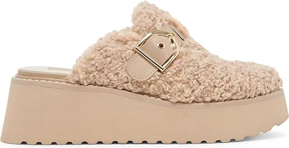 Dolce Vita Lelani Women's Flat Shoes Natural Plush : 8.5 M, Faux Fur - Image 5