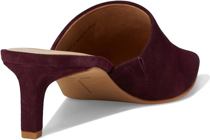 Dolce Vita Lexy High Women's Heels Cranberry Suede : 7 M, Leather/Suede - Image 4