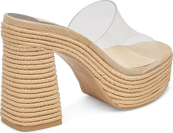 Dolce Vita Lichia-101 Women's Sandals Natural Vinyl : 10 M - Image 4