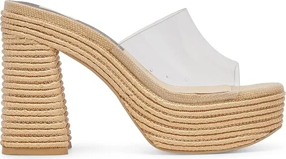 Dolce Vita Lichia-101 Women's Sandals Natural Vinyl : 10 M - Image 6