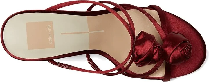 Dolce Vita Linzy Women's Sandals Onyx Satin : 8 M, Rubber - Image 8