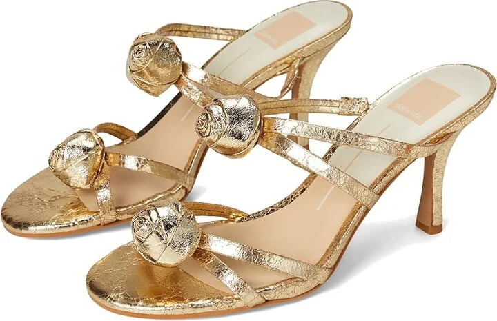 Gold Crackled Leather