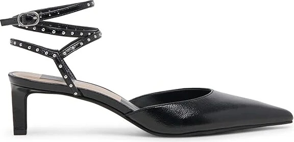 Dolce Vita Loklyn Stud High Women's Heels Silver Crinkle Patent : 8.5 M, Leather - Image 11