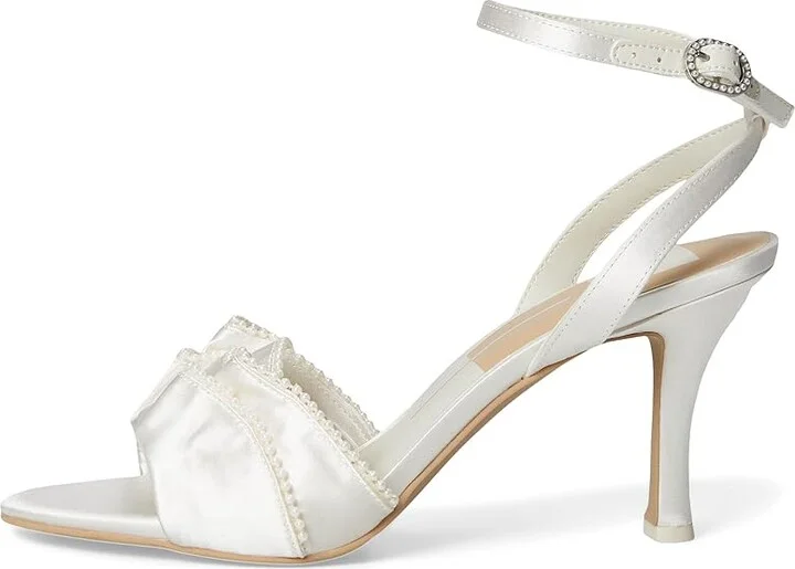 Dolce Vita Lunete Pearl Women's Sandals Vanilla Satin : 7.5 M - Image 6