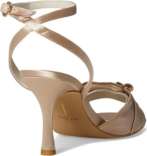 Dolce Vita Lunete Women's Sandals Onyx Satin : 9.5 M, Cotton/Rubber/Satin - Image 10
