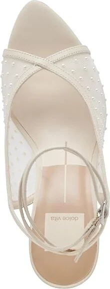 Dolce Vita Missy Pearl Women's Sandals Ivory : 9 M, Leather - Image 2